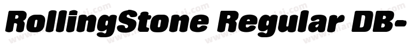 RollingStone Regular DB字体转换
